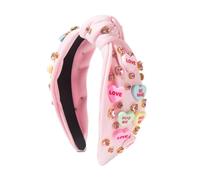 XAGMODSHN Bandeau tendance pour femme, polyvalent, noué, style vintage, pour la Saint-Valentin