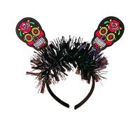 XAGMODSHN Bandeau tête de mort pour Halloween, fête, accessoire de cheveux, accessoire de fête, accessoire de tête de mort