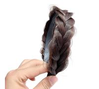 XAGMODSHN Bandeau tressé pour femme - Haute élasticité - Accessoire de cheveux tendance pour filles - Aspect naturel