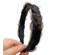 XAGMODSHN Bandeau tressé pour femme - Haute élasticité - Accessoire de cheveux tendance pour filles - Aspect naturel