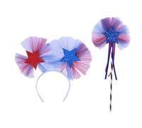 XAGMODSHN Bandeaux à paillettes pour enfants Julycostume Bandeaux unisexes à paillettes Baguette étoile Julycostume baguette pour tête Bopper Star pour enfants