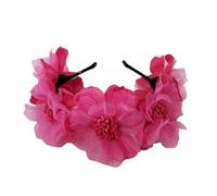 XAGMODSHN Bandeaux faits à la main avec fleurs artificielles, serre-têtes confortables pour décoration de carnaval