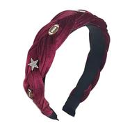 XAGMODSHN Bandeaux tressés décontractés en forme d'étoile - Bandeau tendance pour maquillage - Fête d'anniversaire