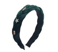 XAGMODSHN Bandeaux tressés décontractés en forme d'étoile - Bandeau tendance pour maquillage - Fête d'anniversaire