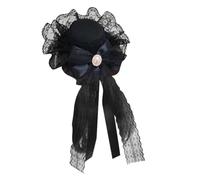 XAGMODSHN Barrettes à cheveux punk - Avec nœud en dentelle - Accessoire de déguisement d'Halloween - Style années 2000