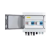 XAGMODSHN Boîte de Combinaison de commutateurs de déconnexion, disjoncteur de Circuits étanche avec Protection Contre Les surtensions et connecteurs de Panneaux solaires, Fil de jonction en Plastique