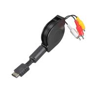 XAGMODSHN Câble AV compatible Multiple pour appareils de jeu PS1, 4 signaux de réglage de la longueur, câblage en cuivre de sortie, cordon son vidéo RCAs