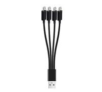 XAGMODSHN Câble de charge micro USB multi-appareils pour charger 4 téléphones et tablettes à la fois, parfait pour les personnes occupées
