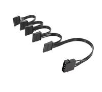 XAGMODSHN Câble d'extension d'alimentation 4 broches IDE Big vers 2/3/4/5 Câble adaptateur répartiteur 4P vers Y