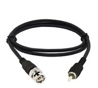XAGMODSHN Câble vidéo professionnel BNC femelle vers mâle 1,5 m Plug and Play Installation Caméra Câble coaxial composite vidéo