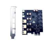 XAGMODSHN Carte Adaptateur USB 3.2 Gen1 De Type C 5Gbps PCIE 3 Ports USB Extension USB3.2 De Type C Supplémentaire