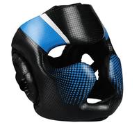 XAGMODSHN Casque de boxe entièrement couvert en cuir PU pour kickboxing, arts martiaux, entraînement sparring