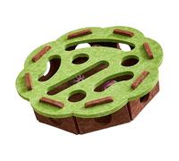 XAGMODSHN Cats Puzzle Toy Soft Felt Teaser Safe Scratching with Bells Ball for Claw Prevents Through Active Play Home Decors Cats Maze