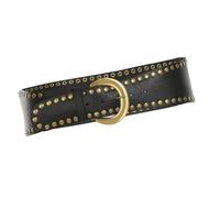XAGMODSHN Ceinture Réglable Confortable En Cuir PU Avec Embellissements De Goujons Pour Un Usage Quotidien Idéale Les Adolescents Et Les Adultes Ceinture À Rivets Gothiques Hommes/femmes