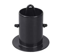 XAGMODSHN Chaîne de pluie Adaptateur de gouttière Finition noire avec crochet de fixation pour accrocher et gérer l'eau