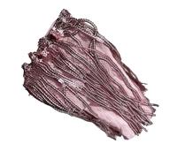 XAGMODSHN Chaussettes longues en dentelle creuse scintillante avec pompons et paillettes scintillantes pour filles, b, Taille unique