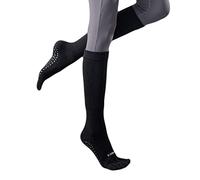XAGMODSHN Chaussettes longues pour femme - Couleur unie - Cinq doigts, Noir , Taille unique