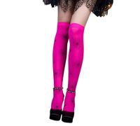 XAGMODSHN Chaussettes montantes imprimées au-dessus du genou pour femme - Chaussettes longues pour un usage quotidien - Halloween, cosplay, fête, Halloween, Noël - Bas pour femmes et filles, AA1