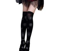 XAGMODSHN Chaussettes montantes imprimées au-dessus du genou pour femme - Chaussettes longues pour un usage quotidien - Halloween, cosplay, fête, Halloween, Noël - Bas pour femmes et filles, AA3