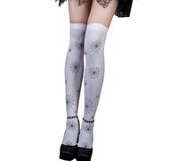 XAGMODSHN Chaussettes montantes imprimées au-dessus du genou pour femme - Chaussettes longues pour un usage quotidien - Halloween, cosplay, fête, Halloween, Noël - Bas pour femmes et filles, AA5
