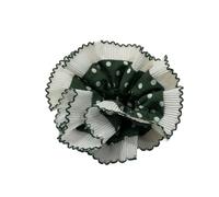 XAGMODSHN Chouchous tendance en dentelle double couche pour femme, chouchou surdimensionné, couleur contrastée, bandeau assorti