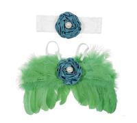 XAGMODSHN Coiffe pour séance photo pour bébé - Aile d'ange - Costume de fête prénatale - Accessoires photo pour bébé