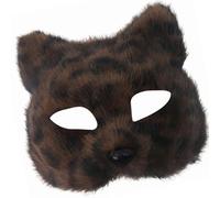 XAGMODSHN Coiffe réaliste en peluche douce et confortable, idéale pour Halloween et accessoires photo, simulation de peluche en fourrure synthétique pour spectacles théâtraux