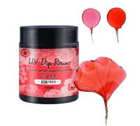 XAGMODSHN Colle en résine UV Dip, Liquide de Fabrication de Fleurs pour Fils métalliques trempés dans la résine, de polymérisation, Coiffure, Fabrication de Bijoux, résine Dip