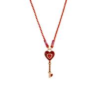 XAGMODSHN Collier avec pendentif en forme de goutte d'huile à quatre feuilles porte-bonheur coloré - Bijou léger et délicat pour un usage quotidien ou des occasions spéciales, taille unique, Comme