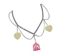 XAGMODSHN Collier de perles artisanal mettant en valeur les héritages kazakhs et le collier de mode pour femmes esthétique bohème moderne
