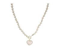 XAGMODSHN Collier pendentif en perles baroques d ' inspiration française, accessoire élégant, élégant pour son collier de perles en forme de cœur