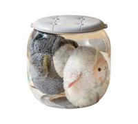 XAGMODSHN Conteneur De Rangement Transparent Qui Sert Également De Siège Pour Un Accès Facile Objets Poubelle À Jouets Du Salon Et De La Chambre À Coucher