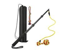 XAGMODSHN Corde à taquiner pour chien avec tige extensible et corde en nylon pour jeu interactif, canne à taquiner portable pour animal domestique