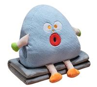 XAGMODSHN Coussin doux et portable avec couverture amovible chauffe-mains pour le bureau, la détente, le bureau à la maison, oreiller avec design chauffe-mains