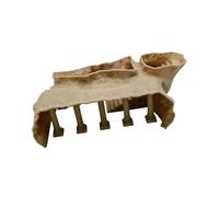 XAGMODSHN Décoration d'aquarium en forme de colonne romaine pour reptiles et poissons avec texture en pierre naturelle