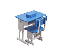XAGMODSHN Échelle 1/12, modèle d ' Architecture Minuscule détaillé, Blue | Plastique robuste, table compacte, facile à assembler, pour jeux de rôle pour, pour la décoration d ' espace
