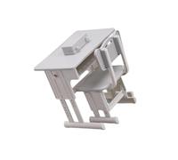 XAGMODSHN Échelle 1/12, modèle d ' Architecture Minuscule détaillé, Gray | Plastique robuste, table compacte, facile à assembler, pour jeux de rôle pour, pour la décoration d ' espace