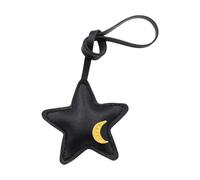 XAGMODSHN Élégant pendentif en forme d'étoile 3D en cuir PU pour sac de voyage, bagage, amélioration des trajets quotidiens, breloque facile à installer, Noir , One Size