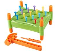 XAGMODSHN Ensemble d ' Assemblage interactif avec Jouet de Banc de Marteau | Le jeu de chevilles portable comprenant un stockage améliore la liaison des capacités motrices, un ensemble