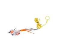 XAGMODSHN Ensemble de jouets d'interaction pour chats avec son électronique d'oiseau chantant - Jouet à plumes pour chats d'intérieur