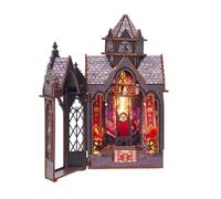 XAGMODSHN Ensemble Détaillé De Maisons De Poupées en Bois Dragon Spire pour Les Fans Faits À La Main Comprend Un Manuel Anglais Et des Pièces pour La Construction d'une Pièce d'art Unique Bois Sûr