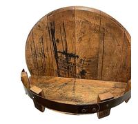 XAGMODSHN Étagère murale ronde vintage pour homme - Cadeau de pendaison de crémaillère pour les amateurs de collection de whisky