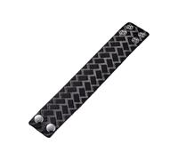 XAGMODSHN Fermoir en cuir pratique pour homme tissé à la main Boucles en alliage Unisexe Élégant Bijoux de tous les jours Bracelet en cuir, taille unique, Comme décrit