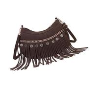 XAGMODSHN Frange Hobos Sacs Pour Femmes Vintage Faux À Bandoulière Hippie Western Cowgirl Main Glands Bandoulière Main Western Hobos Handbag
