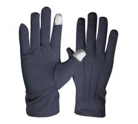 XAGMODSHN Gants courts avec étiquette d'événement formel à pois antidérapants pour femmes et hommes, gants de cérémonie de conduite et de travail, gants multi-usages, Noir , M