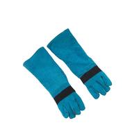 XAGMODSHN Gants de manipulation d'animaux en cuir de bovins renforcés avec couverture étendue de l'avant-bras pour le toilettage professionnel des animaux de compagnie, gants solides de manipulation