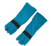 XAGMODSHN Gants de manipulation d'animaux en cuir de bovins renforcés avec couverture étendue de l'avant-bras pour le toilettage professionnel des animaux de compagnie, gants solides de manipulation