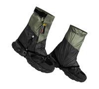 XAGMODSHN Guêtres de protection coupe-vent et résistantes à la neige avec crochet en métal pour randonnée, camping, escalade sur glace