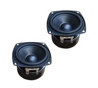 XAGMODSHN Haut-parleur portable de 7,6 cm en métal et caoutchouc - Son stable pour connexion de plusieurs appareils - Ensemble léger - Haut-parleur d'extérieur à double aimant