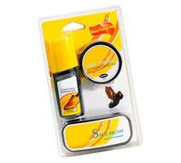 XAGMODSHN Kit de cirage liquide pour chaussures - Baume et brosse - Pâtes de conditionnement universelles - Nettoyant pour bottes en cuir - Pour l'entretien des sacs à chaussures - Kit professionnel